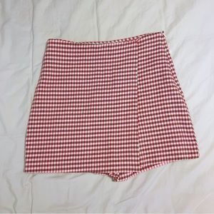 Zara Houndstooth Skort NWOT